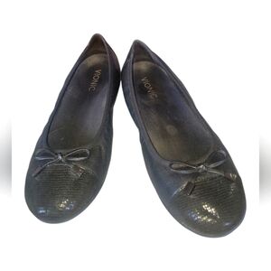 Vionic Spark Minna Women's Black Ballet Flats Sz 8.5